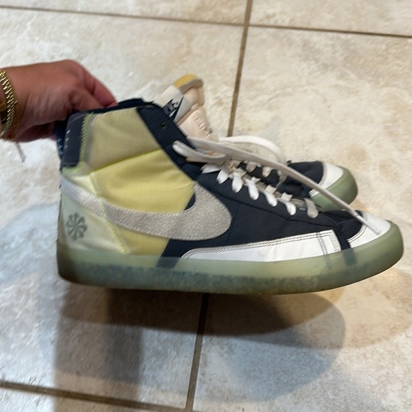 Nike Blazer Mid 77 Move To Zero Sneakers Armory Navy Patchwork 9.5